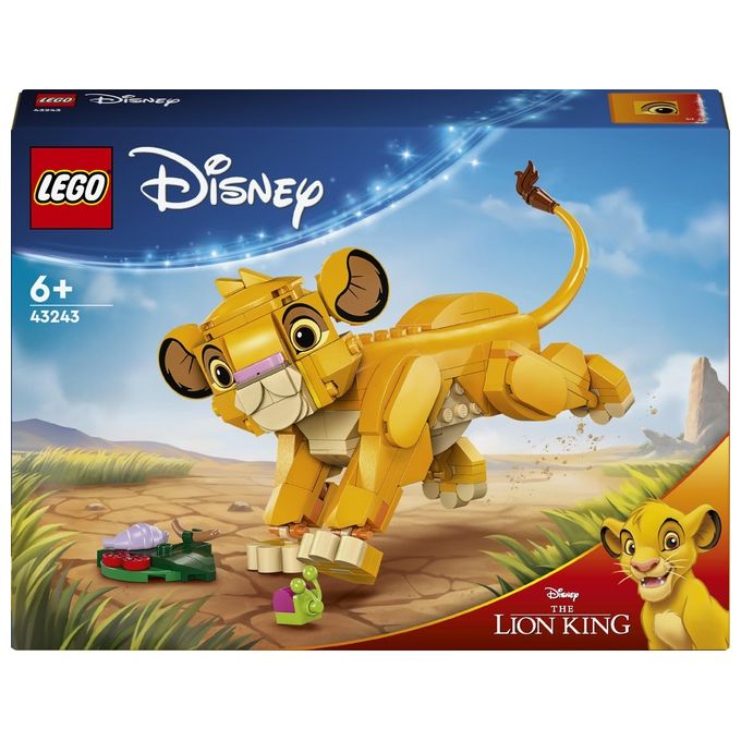 LEGO Disney Simba il Cucciolo del Re Leone Giochi di Fantasia per Bambini e Bambine da 6 Anni Personaggio Giocattolo Costruibile con Parti Snodabili dal Film d'Animazione Idea Regalo 43243