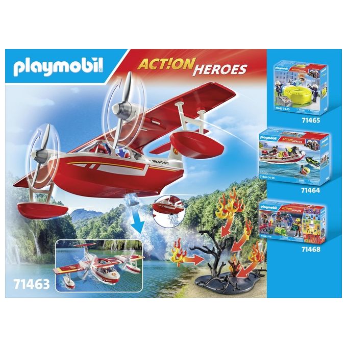 Playmobil Action Heroes Idrovolante dei Pompieri