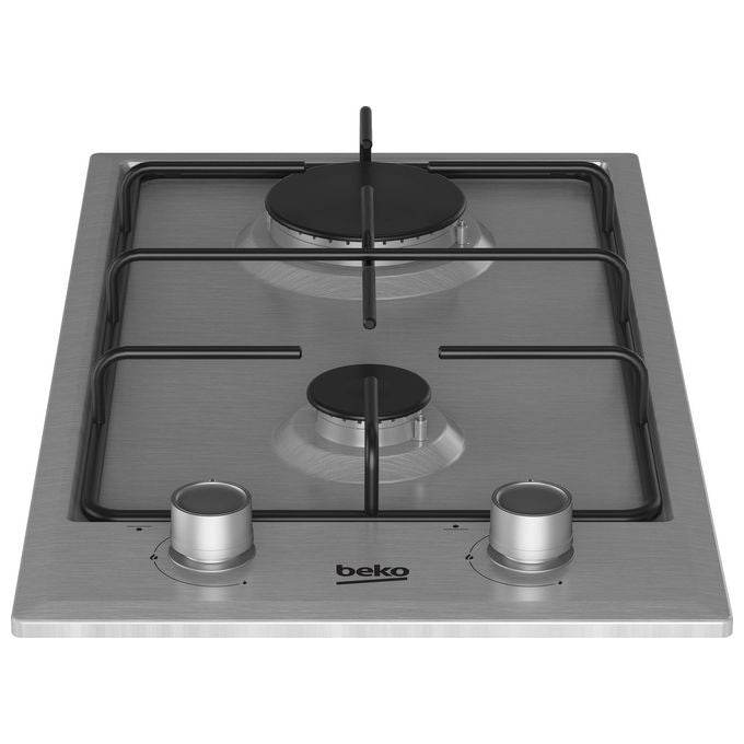 Beko HDCG32220FX Piano Cottura a Gas 2 Zone 30 cm Acciaio Inox