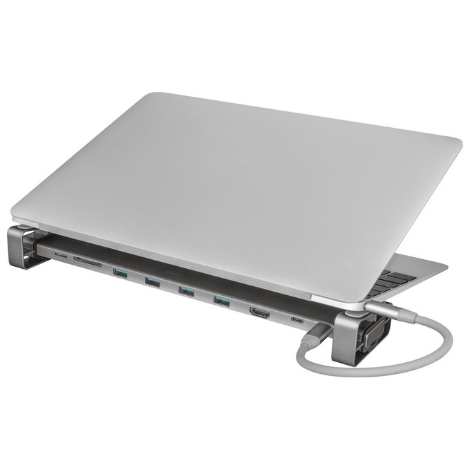Trust Dalyx Hub Cablato Usb 3.0 Type-C Alluminio