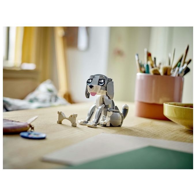 LEGO Creator 3 in 1 Gatto Giocoso Giocattolo - Si Trasforma in Piccione o in Cane - Animali da Costruire per Bambine Bambini Ragazze e Ragazzi da 8 Anni - Idea Regalo di Compleanno Creativa - 31163