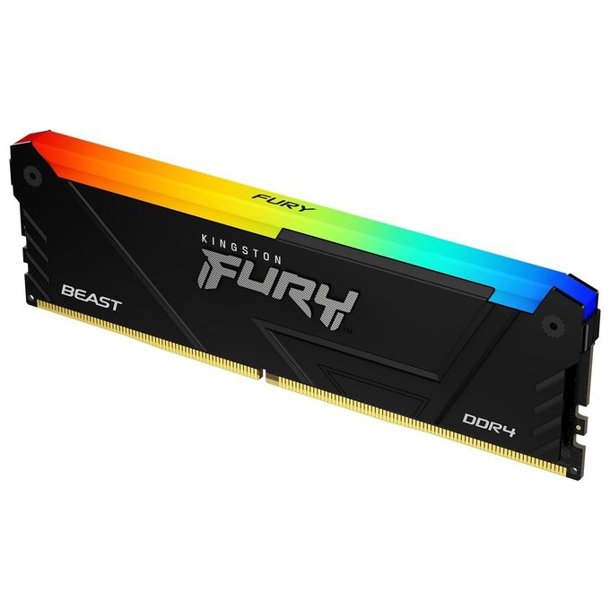 Kingston FURY Beast RGB DDR4 Modulo 8Gb DIMM 288-PIN 3200 MHz - PC4-25600 CL16 1.35 V senza Buffer non ECC Nero