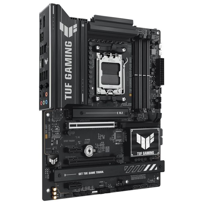 ASUS TUF Gaming B850-Plus WiFi Scheda Madre AMD ATX 1421 Fasi Alimentazione Slot DDR5 PCIe 5.0 Ready 3 slot M.2 WiFi 7 Ethernet Realtek 25 GB USB-C da 20 Gbps BIOS Flashback e Aura Sync
