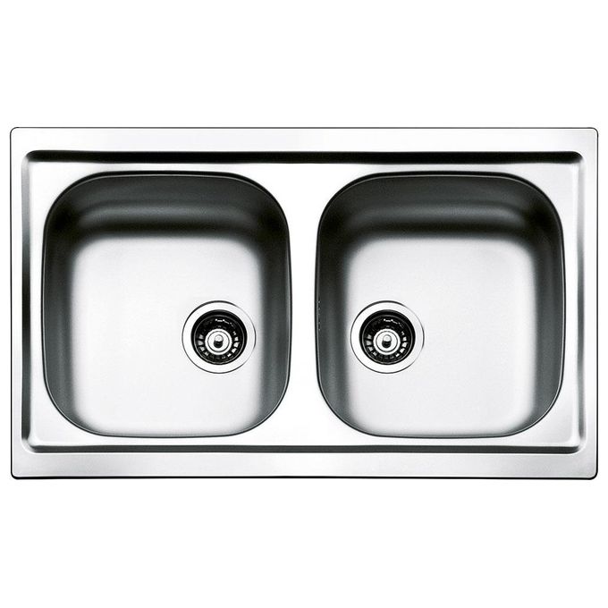 Smeg LYP792 Omni Lavello monostampo Acciaio inox da Incasso 2 Vasche Acciao Inox 79x50cm LYP792