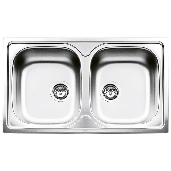 Smeg LYP862 Lavello monostampo Acciaio Inox AISI304 Prelucido da Incasso 2 Vasche Acciaio Inox 86x50cm LYP862