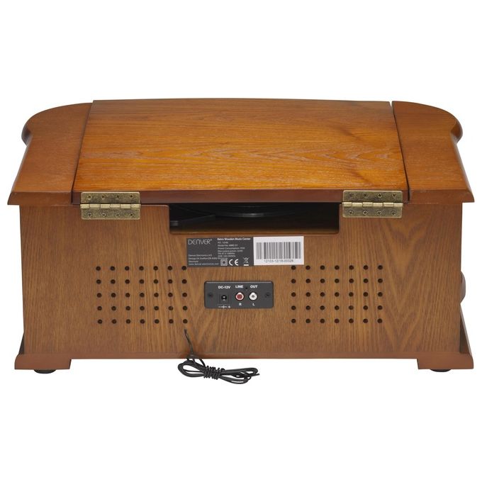 Denver MRD-51 Giradischi Radio Digitale DAB Retro' Marrone