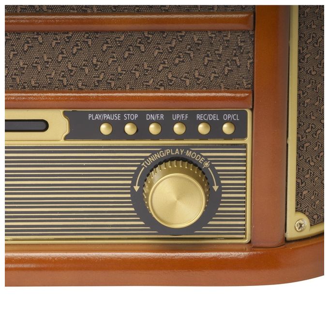 Denver MRD-51 Giradischi Radio Digitale DAB Retro' Marrone