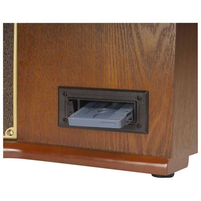 Denver MRD-51 Giradischi Radio Digitale DAB Retro' Marrone