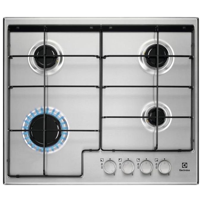 Electrolux EGS 6424 X Piano Cottura a Gas 4 Zone 60 cm Acciaio Inox