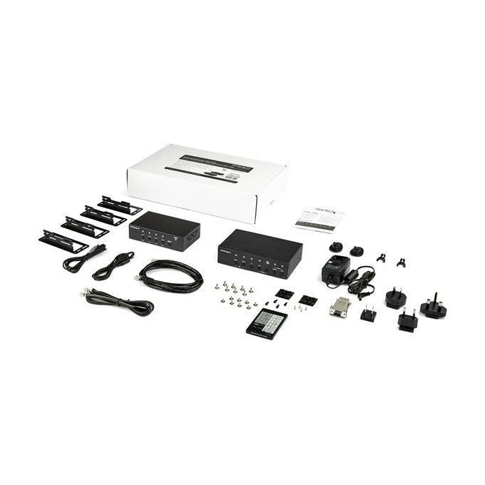 StarTech Kit Extender Multi-Input HdBaseT con Switch Incorporato e Scaler Video