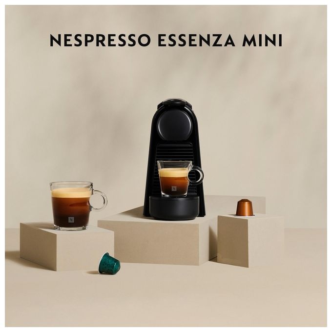 De'Longhi Essenza Mini EN 85.R, Macchina Caffe' Automatica, 0.6 L, Rosso-Nero