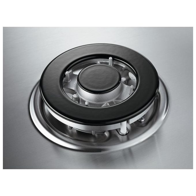 Electrolux EGS7534X Serie 300 Piano Cottura a Gas 5 Zone Bruciatore Tripla Corona 75 cm Acciaio Inox
