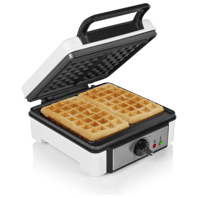 Princess 132397 Piastra Waffle Termostato Regolabile Potenza 1200 Watt 19,8x19,8 cm 2 Waffle per Sessione