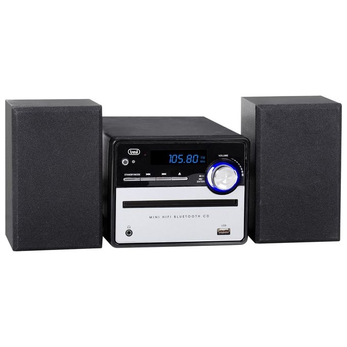 Trevi HCX 10F6 Mini Impianto Audio Domestico 20W Nero-Argento