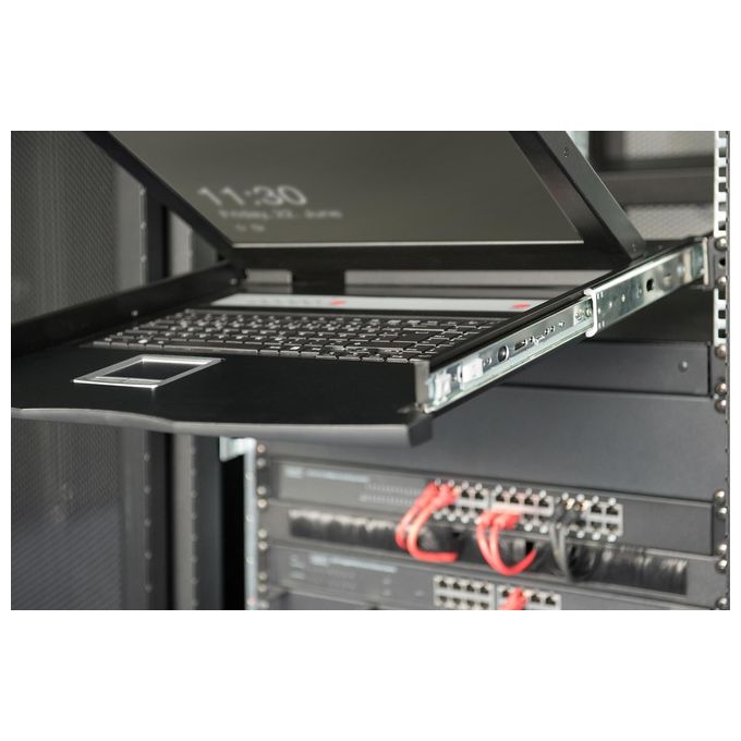 DIGITUS console tft 17 per rack 19 1 porta kvm e touchpad tastiera italiana