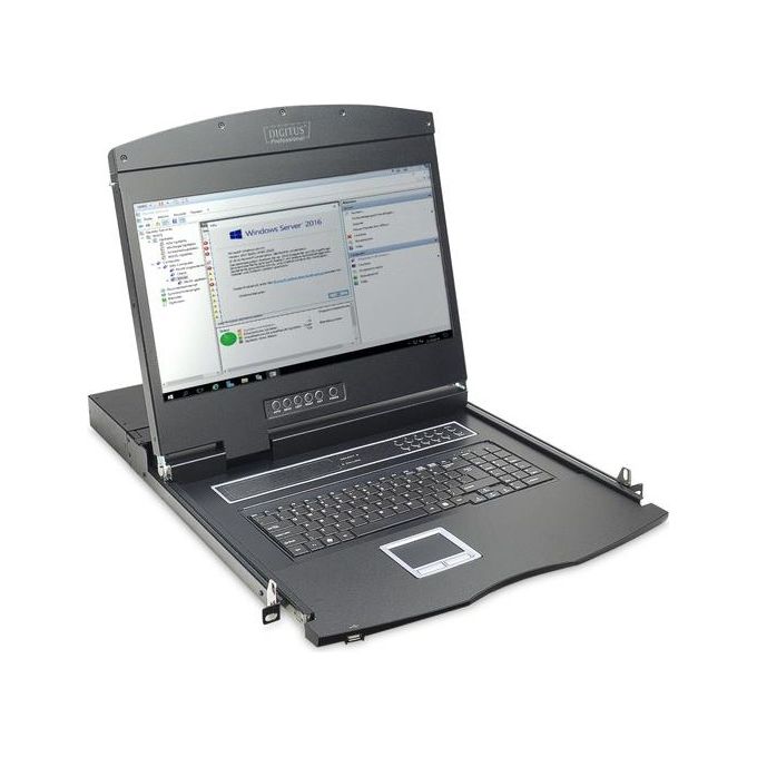 Digitus Console a Rack 19'' 1366x768 Pixel Nero 1U