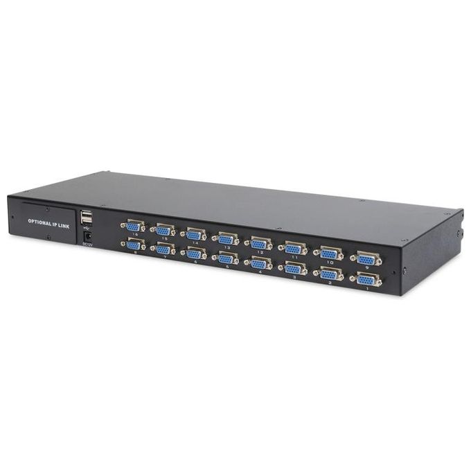 Digitus console modulare per rack 19 tft  con switch kvm 16 porte tastiera italiana