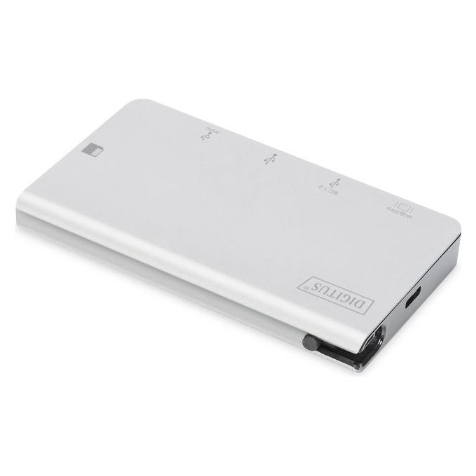 Digitus Docking Station Usb Tipo C con 6 Porte Usb Hdmi Tipo C Lettore Card