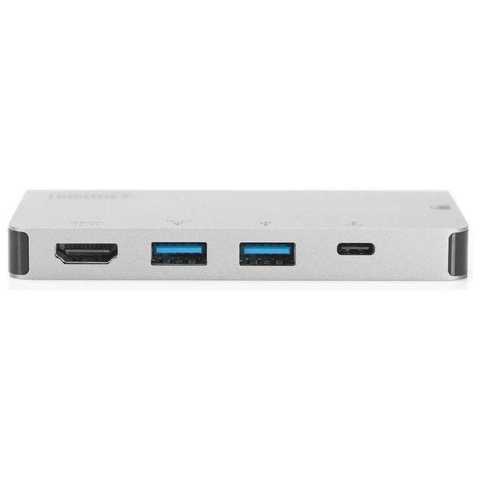 Digitus Docking Station Usb Tipo C con 6 Porte Usb Hdmi Tipo C Lettore Card