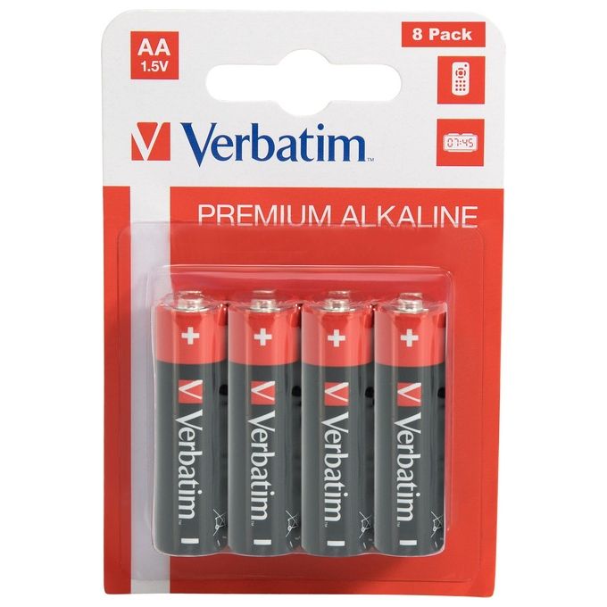 Verbatim Batteria Monouso Stilo AA 8 Pezzi