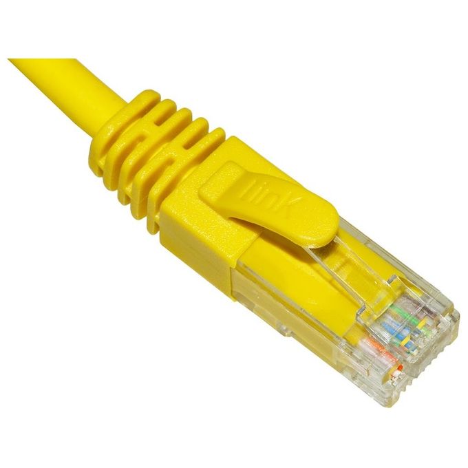 Link Cavo di Rete Categoria 6a Non Schermato Utp Awg24 Giallo Halogenfree 05mt