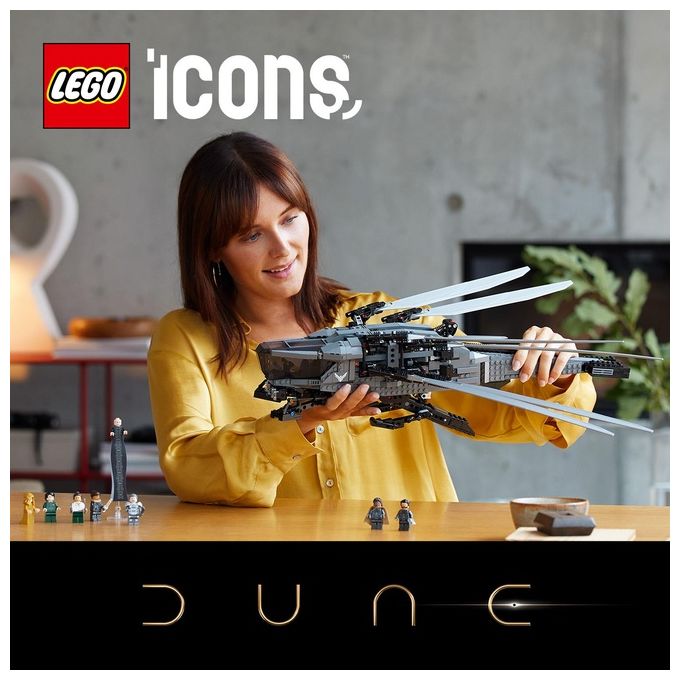 LEGO Icons 10327 Dune Atreides Ornitottero Reale, Set per Adulti da Collezione, Idea Regalo Donna, Uomo e Amanti del Cinema