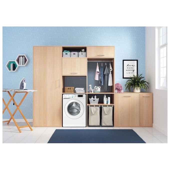 Indesit BWE 91296X WV IT Lavatrice Frontale 9 Kg 1200 rpm Classe A Motore Inverter Partenza Ritardata 16 Programmi (85x60x63 cm) colore Bianco