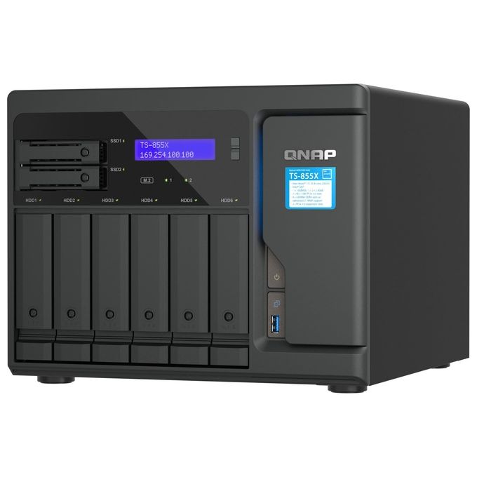 Qnap TS-855X SAN Tower Collegamento Ethernet LAN Nero C5125