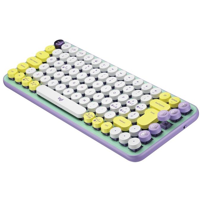 Logitech POP Keys Tastiera Meccanica Wireless con Tasti Emoji Personalizzabili Daydream-Mint