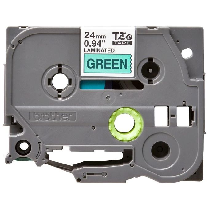 Brother Nastro Tipo Tz 24mm Nero Verde