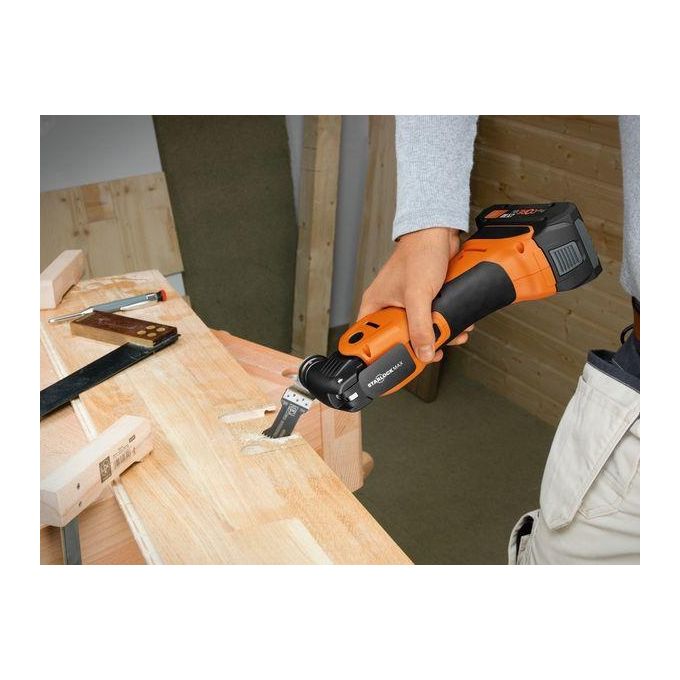Fein Multimaster AMM 700 Max Top AS Utensile Multifunzione con 60 Accessori per Taglio Batteria 18V