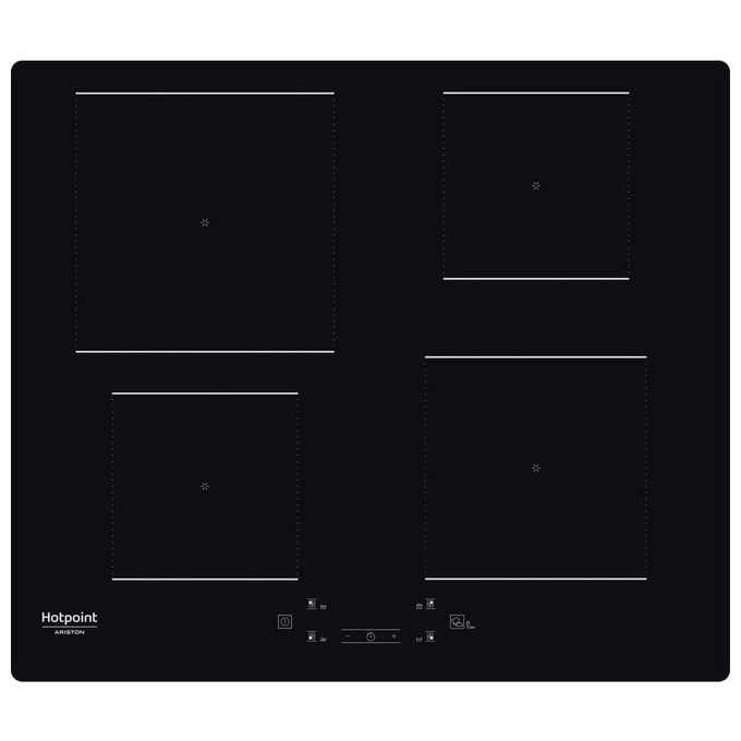 Hotpoint HQ 2260S NE Piano Cottura ad Induzione 4 Zone 59 cm Nero