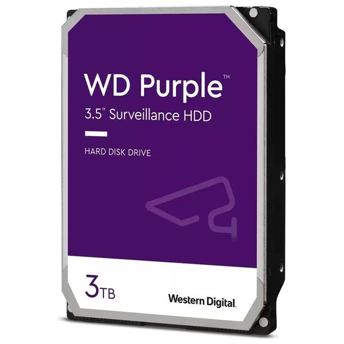 Western Digital WD Purple Disco Rigido Interno 3Tb 256Mb 3.5'' Sata 6gb-s 5400 rpm