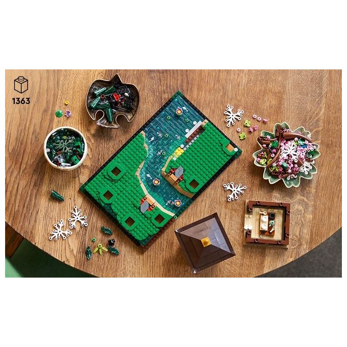 LEGO Icons 10315 Il Giardino Tranquillo, Kit Giardino Botanico Zen per Adulti con Fiori di Loto, Regalo per Donna e Uomo