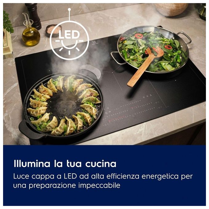 Electrolux LFT419X Cappa aspirante a Parete 3 Velocita' Illuminazione LED Classe energetica C Portata 600 m³-h 90 cm Inox