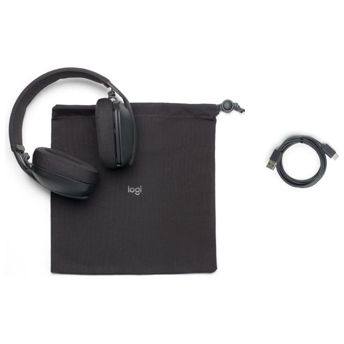 Logitech Zone Vibe 100 Cuffie Wireless a Padiglione Bluetooth Grafite