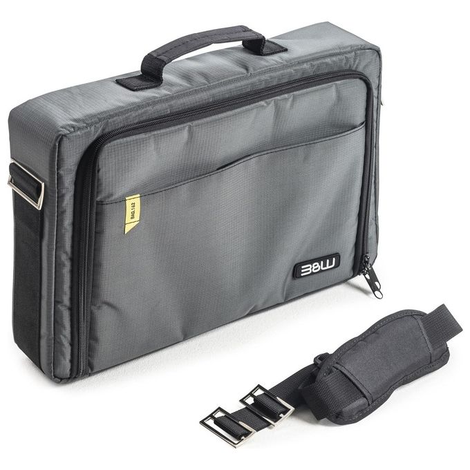 B and W International TEX.162 Borsa per PC Portatile con Divisorio Grigio