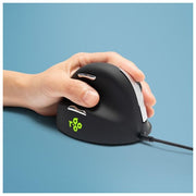 R-Go Tools R-Go HE Mouse ErgonomicoMedio (165-195mm) Mancino Cablato