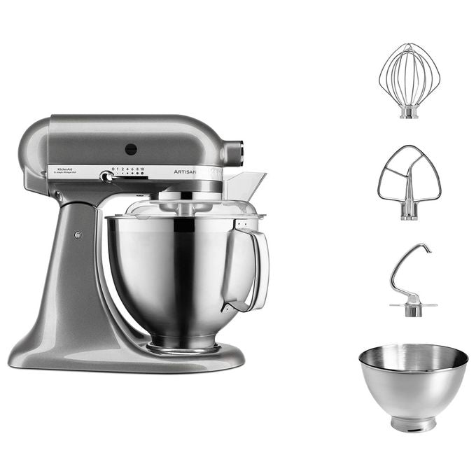 KitchenAid ARTISAN 5KSM185PS Impastatrice Planetaria 300W 4,8 Litri Medallion Silver