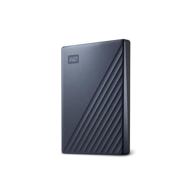 WD My Passport Ultra WDBC3C0020BBL Hard Disk Esterno Crittografato 2Tb Usb 3.0 Connettore Usb-C 256 Bit AES Blu