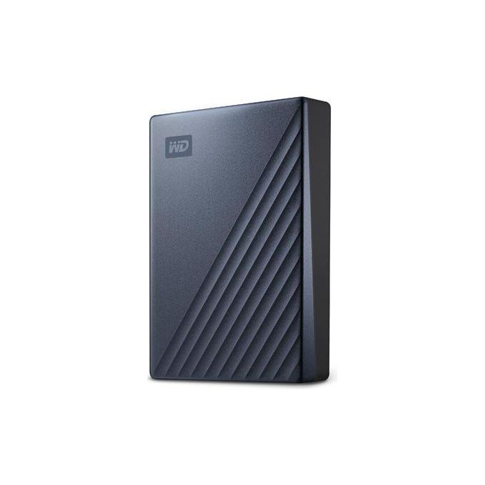 WD My Passport Ultra WDBFTM0040BBL Hard Disk Esterno Crittografato 4Tb Usb 3.0 Connettore Usb-C 256 Bit AES Blu