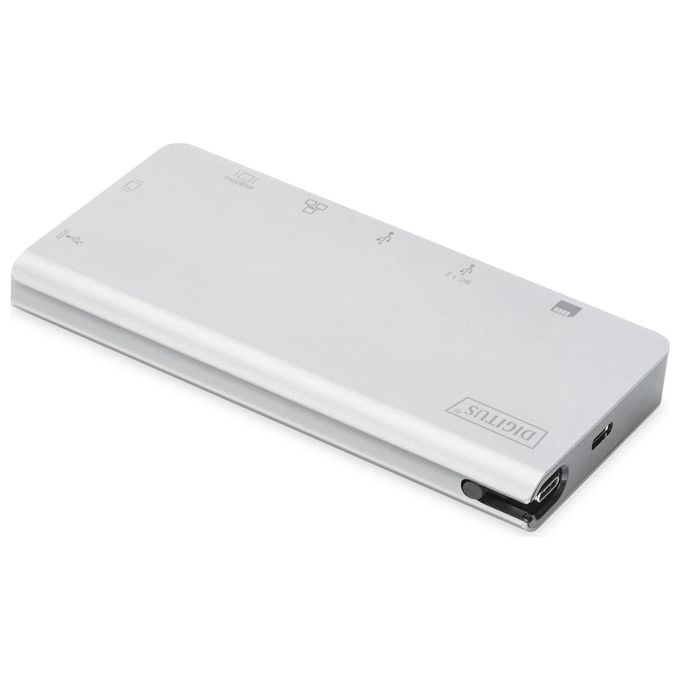 Digitus Docking Station 8 Porte Hdmi-Vga-2xUsb-C-3xUsb 3.0 Rj45 Lettore Card Connettore Usb Tipo C