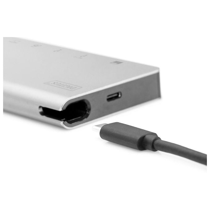 Digitus Docking Station 8 Porte Hdmi-Vga-2xUsb-C-3xUsb 3.0 Rj45 Lettore Card Connettore Usb Tipo C