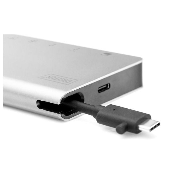 Digitus Docking Station 8 Porte Hdmi-Vga-2xUsb-C-3xUsb 3.0 Rj45 Lettore Card Connettore Usb Tipo C