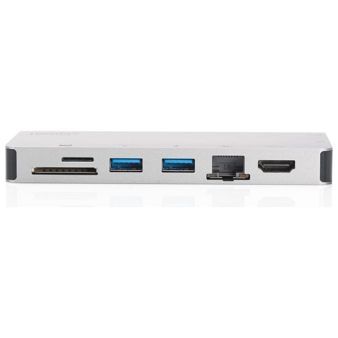Digitus Docking Station 8 Porte Hdmi-Vga-2xUsb-C-3xUsb 3.0 Rj45 Lettore Card Connettore Usb Tipo C