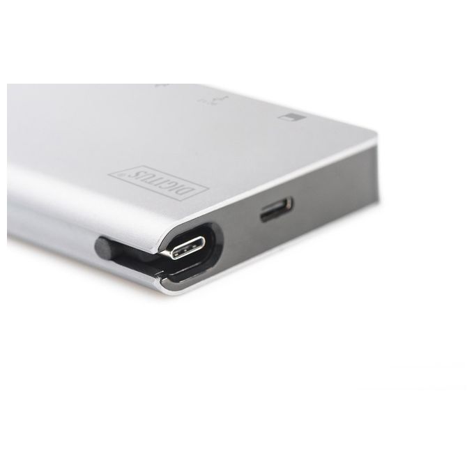 Digitus Docking Station 8 Porte Hdmi-Vga-2xUsb-C-3xUsb 3.0 Rj45 Lettore Card Connettore Usb Tipo C