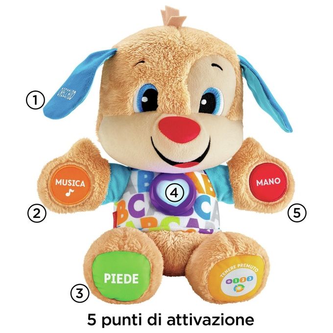 Mattel Fisher Price il Cagnolino Smart Stages Ride e Impara