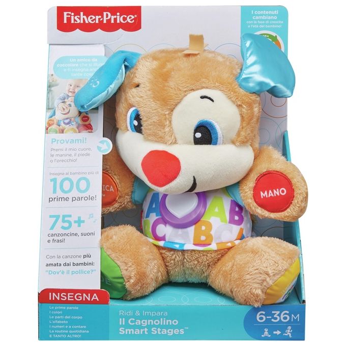 Mattel Fisher Price il Cagnolino Smart Stages Ride e Impara