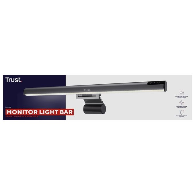 Trust Luce Monitor Modello 25483 Shyne Light Bar Nero e Grigio