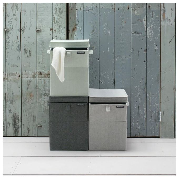 Brabantia Portabiancheria 35 Litri Pieghevole Nero